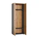 Гардероб узкий К-Loft 241H010 выс.2106 дуб натур./графит