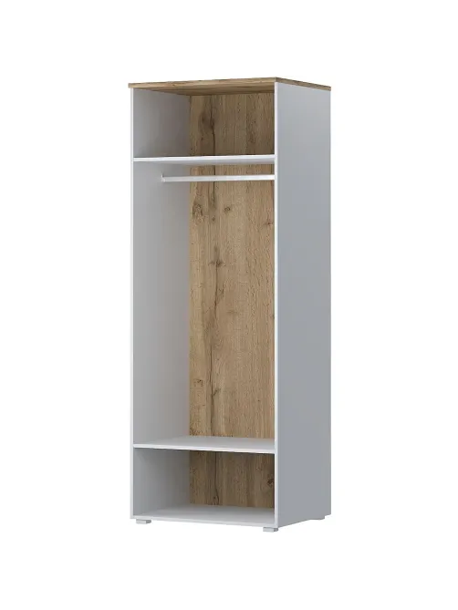 Корпус гардероба Комус Мебель К-Loft 241H002 786х616х2106 дуб натур/белый