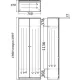 Корпус гардероба Easy One каркас LT 22/16 768х367 серый В1997