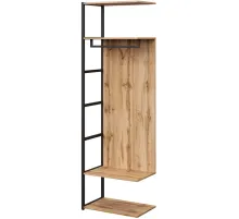 Секция гардеробная K-Loft 241H029 645х400х2105 дуб натур/черный