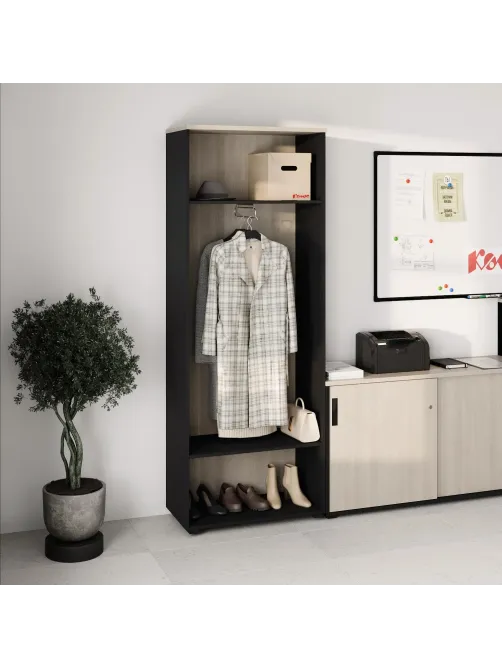 Корпус гардероба К-Loft 241H010 выс.2106 дуб скандин./графит