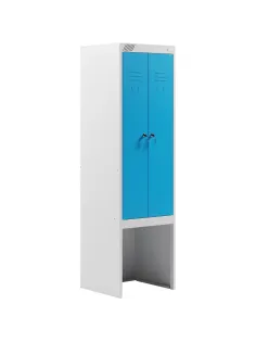 Шкаф для одежды металлический MZ_ШРЭК-22-530 ВСК 530х500х1850 синий