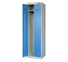 Шкаф для одежды металлический MZ_ШРЭК-22-530 2дв.530х500х1850, синий
