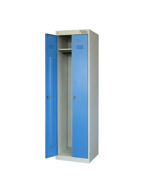 Шкаф для одежды металлический MZ_ШРЭК-22-530 2дв.530х500х1850, синий