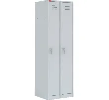 Шкаф для одежды металлический P_ШРМ22М 2 дв. 600х500х1860