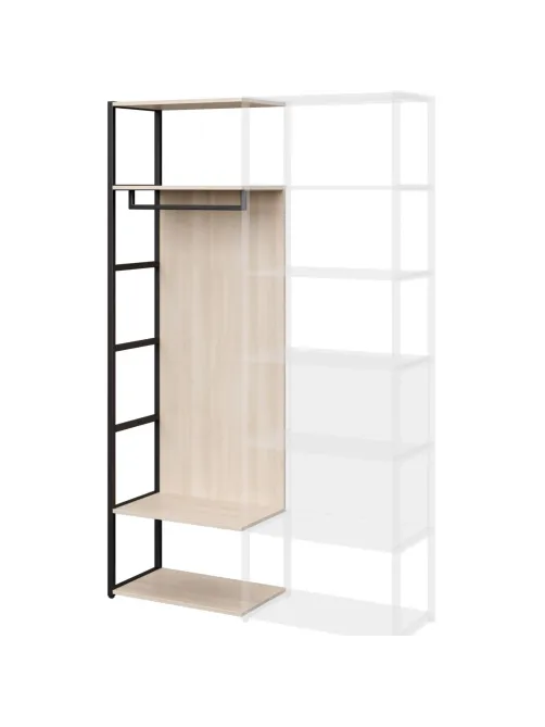 Секция гардеробная K-Loft 241H029 645х400х2105 дуб сканд/черный