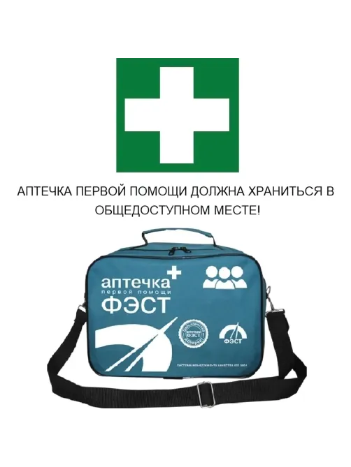 Аптечка первой помощи коллективная ФЭСТ (до 100 человек) (сумка) № 3.2