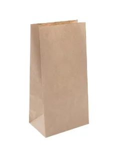 Пакет бумажный, 120х80х240 мм, 50 гр/м2, крафт, 1000шт/уп