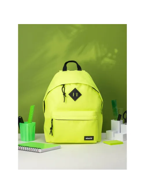 Рюкзак Attache Neon  универсальный салатовый, размер 300x140x390