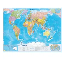 Карта  настенная Мир политическая 1:16млн.2,17х1,60м,КН128