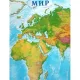Карта настенная Мир 1,0х0,7м,м-б 1:34млн,физ,одним листом,мелованный кар