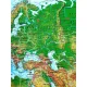 Карта настенная Мир физическая 1:22млн,физ.гран.гос,одним лис,мел.кар