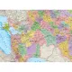 Карта настенная РФ политико-административная 1:5,5млн.,1,58х1,18м