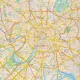 Карта настенная Москва соврем. с каждым домом 1:34тыс., КН123