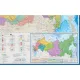 Карта настенная РФ политико-административная 1:5,5млн.,1,58х1,18м