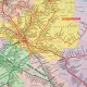 Карта настенная Железные дороги России и сопредел.госуд.,1:3,7млн,2,33х1,58