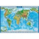 Карта настенная Мир физическая 1:22млн,физ.гран.гос,одним лис,мел.кар