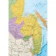 Карта настенная Россия политико-администр/1:4млн.2,17х1,60м,КН130
