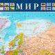 Карта настенная Мир политическая  1:25млн.,1,43х1,02м