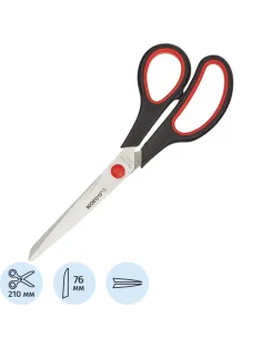 Ножницы Kores Softgrip 210 мм с пласт.прорезин.анатом.руч.,цв.в ассотр
