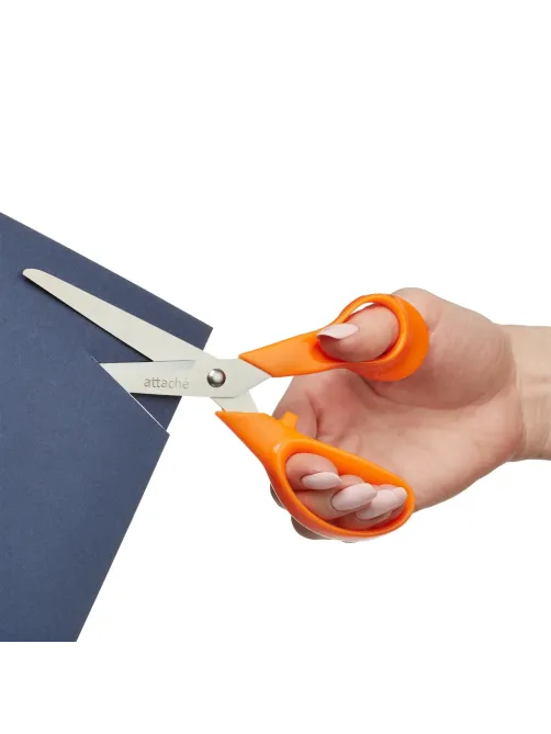 Ножницы Attache Orange 177 мм с пластик. эллиптическими ручками,цвет
