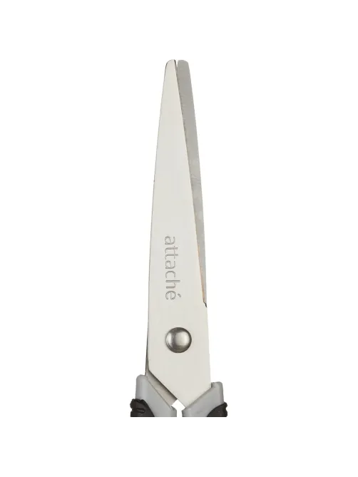 Ножницы Attache Graphite 195 мм с пласт.прорез.анатом.руч.чёр./сер.цв