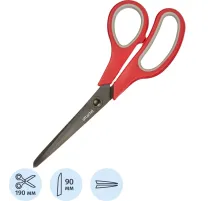 Ножницы Attache Comfort 190мм эргоном.руч,покрыт.Titanium grey,кра/сер
