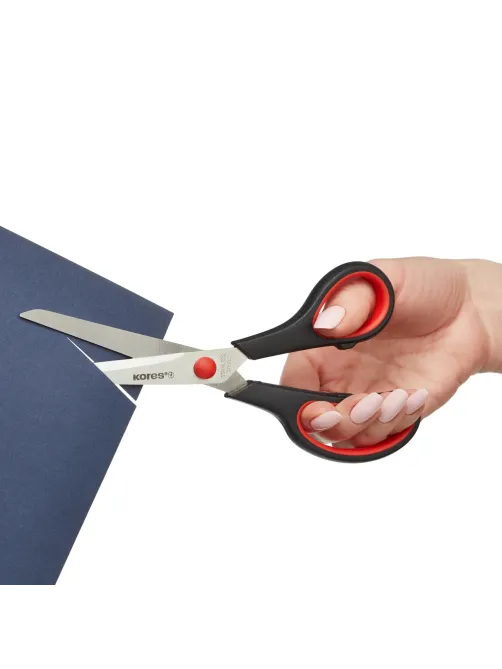 Ножницы Kores Softgrip 210 мм с пласт.прорезин.анатом.руч.,цв.в ассотр