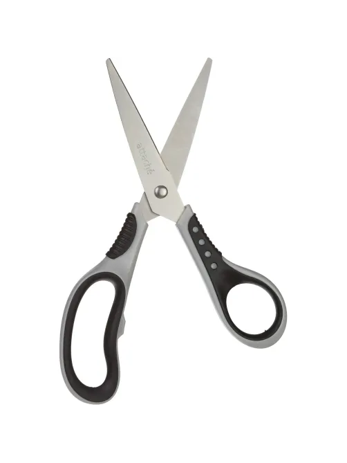 Ножницы Attache Graphite 195 мм с пласт.прорез.анатом.руч.чёр./сер.цв