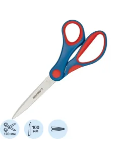Ножницы Kores Softgrip 170 мм с пласт.прорезин.анатом.руч.цв.вассорт