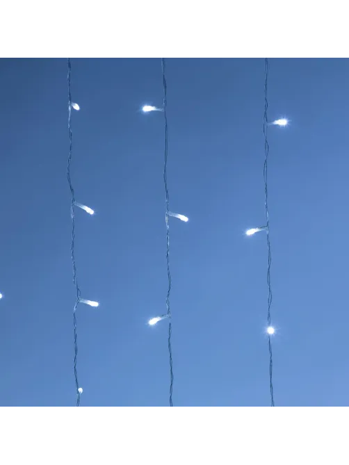 Электрогирлянда Дождь 2x1,5 м 300LED мерц. IP44 отсоед. нит хол.бел.HD-YW01