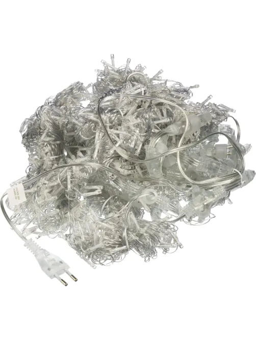 Электрогирлянда Дождь 2x6 м 1200LED мерц. IP44 отсоед.нити, хол.бел.HD-YW05