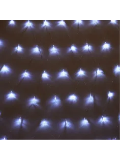 Гирлянда светодиодная  холодный бел, 96LED(1,5х1,5м) прозр пров  IP20