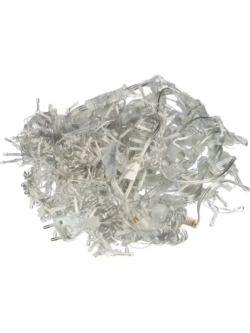 Электрогирлянда Дождь 2x3 м 600LED мерц. IP44 отсоед. нити, хол.бел.HD-YW03