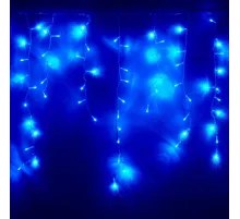 Гирлянда светодиодная бахрома голубой 200LED (2,4x0,6м)IP65 SW-XMAXOut-0014