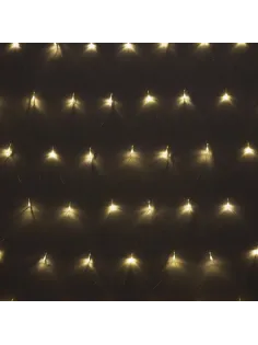 Гирлянда светодиодная теплый желтый, 96LED(1,5х1,5м) прозр пров  IP20