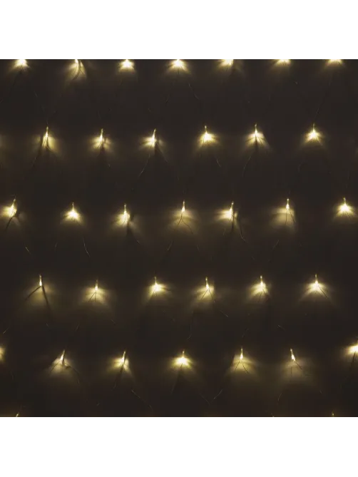 Гирлянда светодиодная теплый желтый, 96LED(1,5х1,5м) прозр пров  IP20