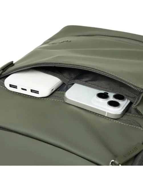 Рюкзак для ноутбука RIVACASE 7856 olive green Eden-ECO 20л, 15.6 /6