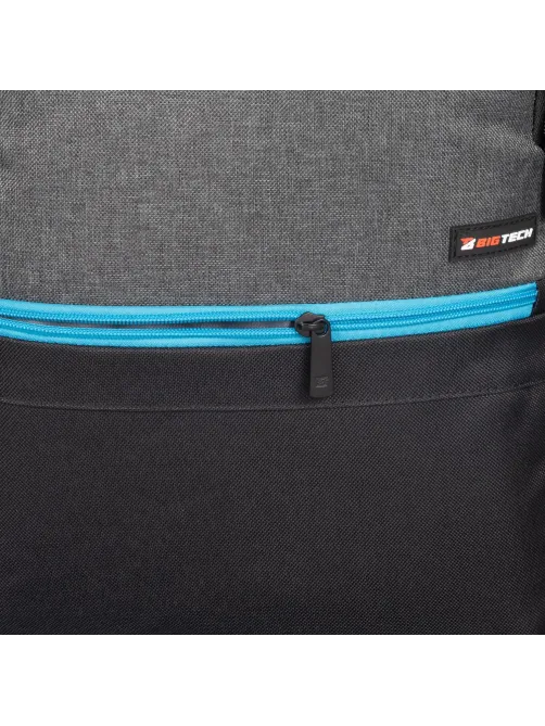 Рюкзак для ноутбука BigTech Special 17.3 LBP-BT-03BKGR, черно-серый