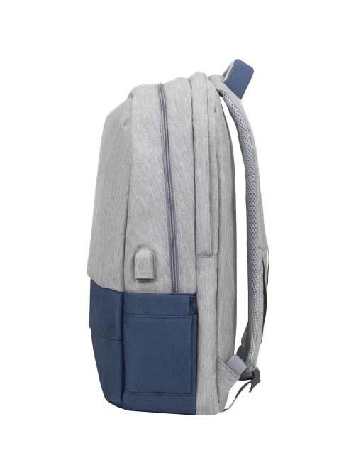 Рюкзак для ноутбука RIVACASE 7567 grey/dark blue 17.3/6