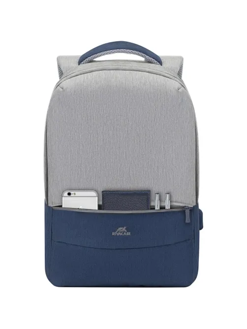 Рюкзак для ноутбука RIVACASE 7562 grey/dark blue 15.6/6