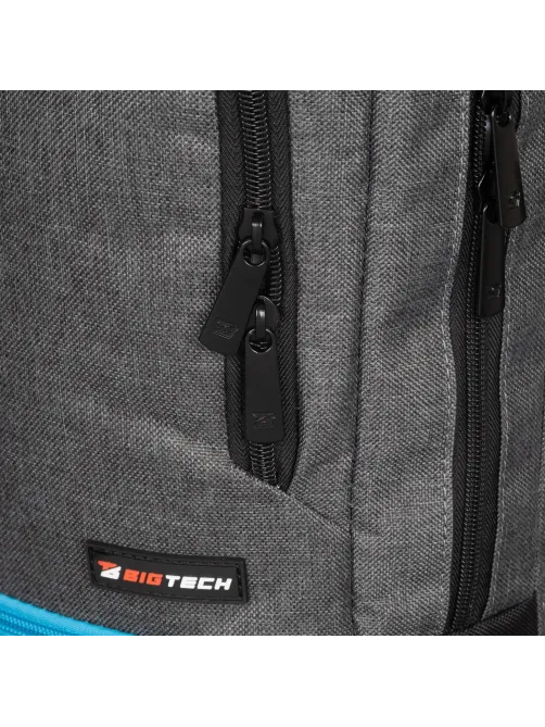 Рюкзак для ноутбука BigTech Special 17.3 LBP-BT-03BKGR, черно-серый