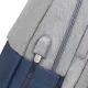 Рюкзак для ноутбука RIVACASE 7567 grey/dark blue 17.3/6