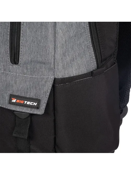 Рюкзак для ноутбука BigTech Special 15.6 LBP-BT-02BKGR, черно-серый