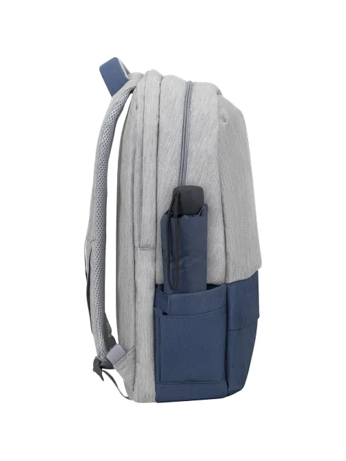 Рюкзак для ноутбука RIVACASE 7567 grey/dark blue 17.3/6