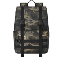 Рюкзак для ноутбука RIVACASE 7621 brown camo Sherwood-ECO Rolltop 15л 15.6