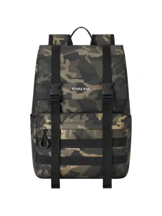 Рюкзак для ноутбука RIVACASE 7621 brown camo Sherwood-ECO Rolltop 15л 15.6