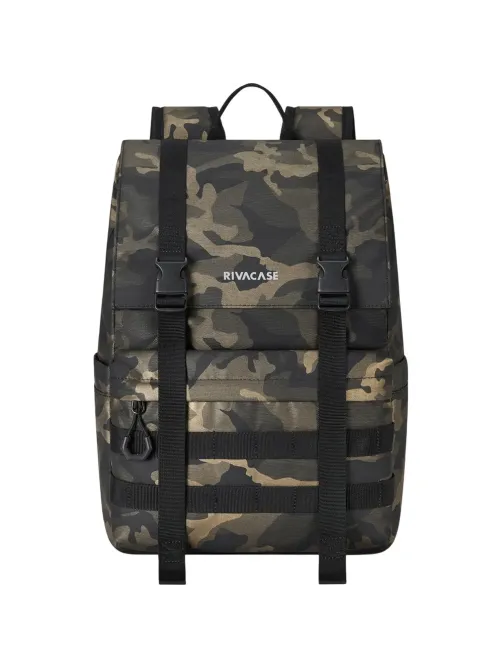 Рюкзак для ноутбука RIVACASE 7621 brown camo Sherwood-ECO Rolltop 15л 15.6