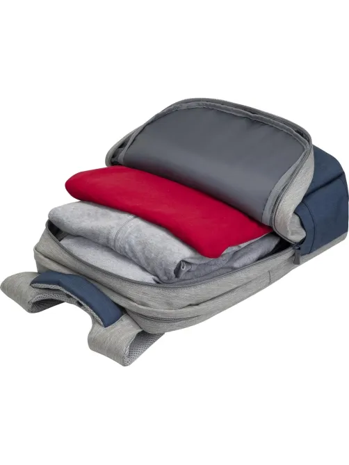 Рюкзак для ноутбука RIVACASE 7567 grey/dark blue 17.3/6