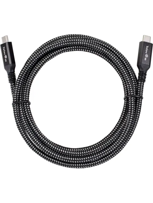 Кабель USB4 TypeCM/CM 8K@30Hz, 40GBps, PD 240W, медь Telecom 2м <TUS840-2M